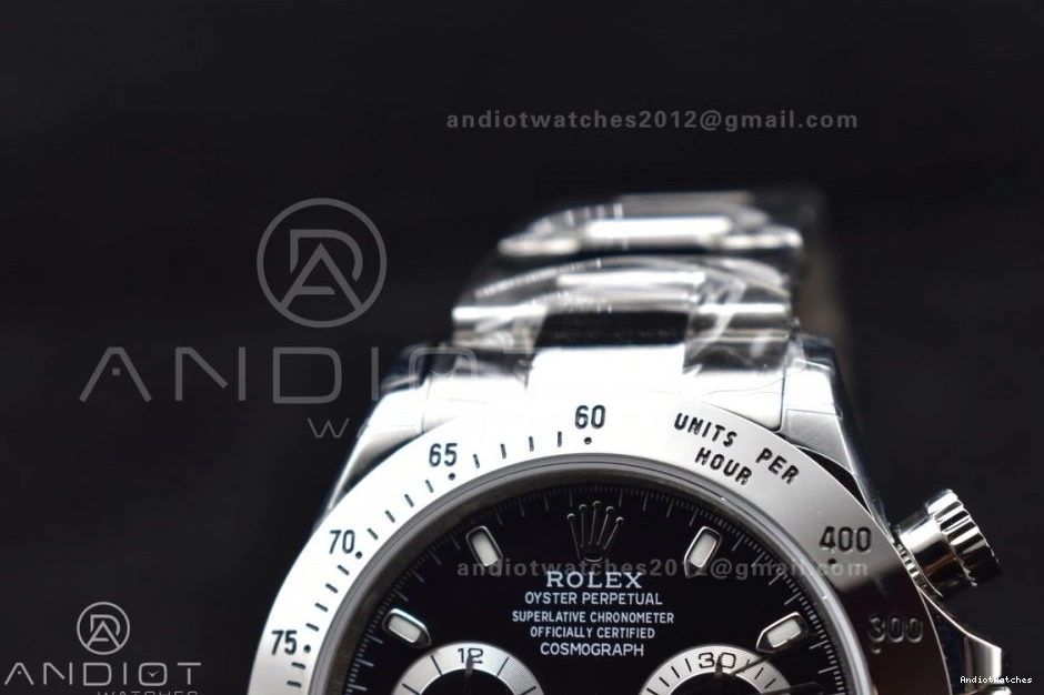 Daytona WF 1:1 Resilient Black Diamonds Edition A SS Best 116509 Dial 752 Bracelet on 0809